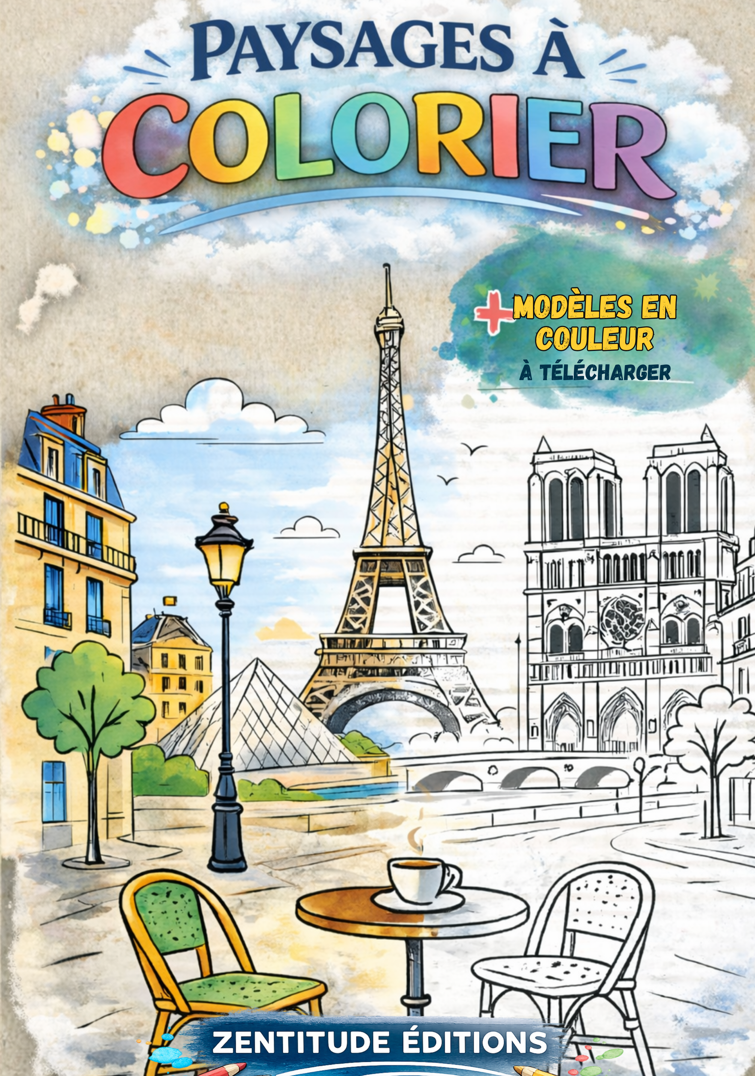 50 Paysages et Villes du Monde à Colorier